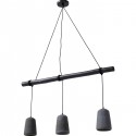 Suspension Dining Concrete trois noire Kare Design