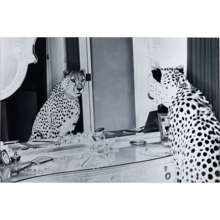 Tableau en verre guépard 150x100cm Kare Design
