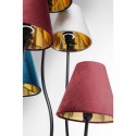 Lampadaire Flexible 5 bras velours et noir Kare Design
