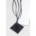 Lampadaire Flexible 5 bras velours et noir Kare Design