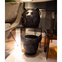 Cache-pot Lion noir Kare Design