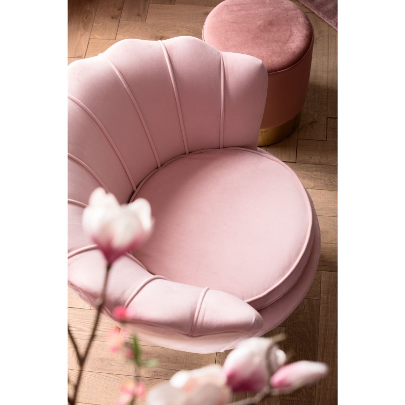 Fauteuil Water Lily rose Kare Design