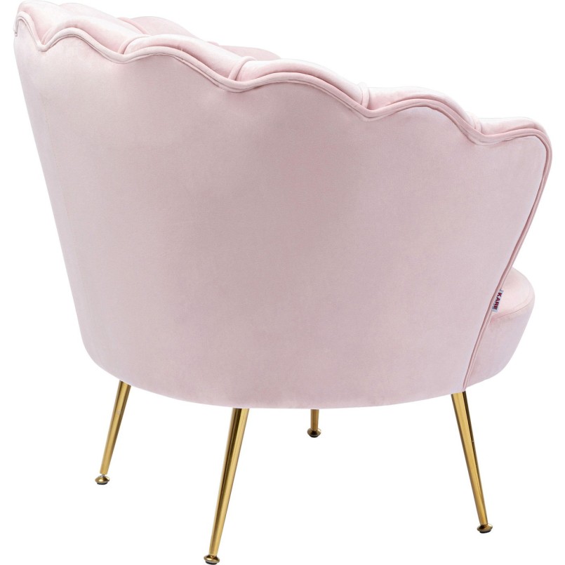 Fauteuil Water Lily rose Kare Design