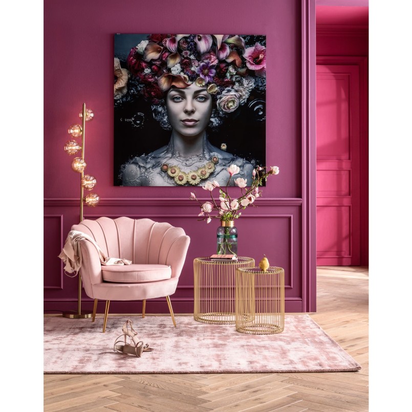 Tables d'appoint Wire laiton set de 2 Kare Design