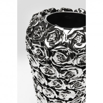 Vase Roses chrome 36cm Kare Design