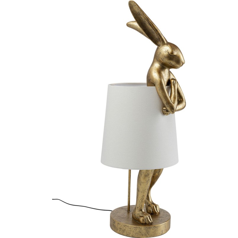 Lampadaire Animal Lapin doré Kare Design