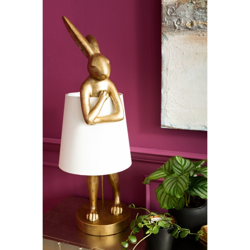 Lampadaire Animal Lapin doré Kare Design