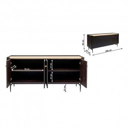 Buffet Milano 4 portes Kare Design