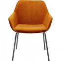 Chaise avec accoudoirs Avignon orange Kare Design