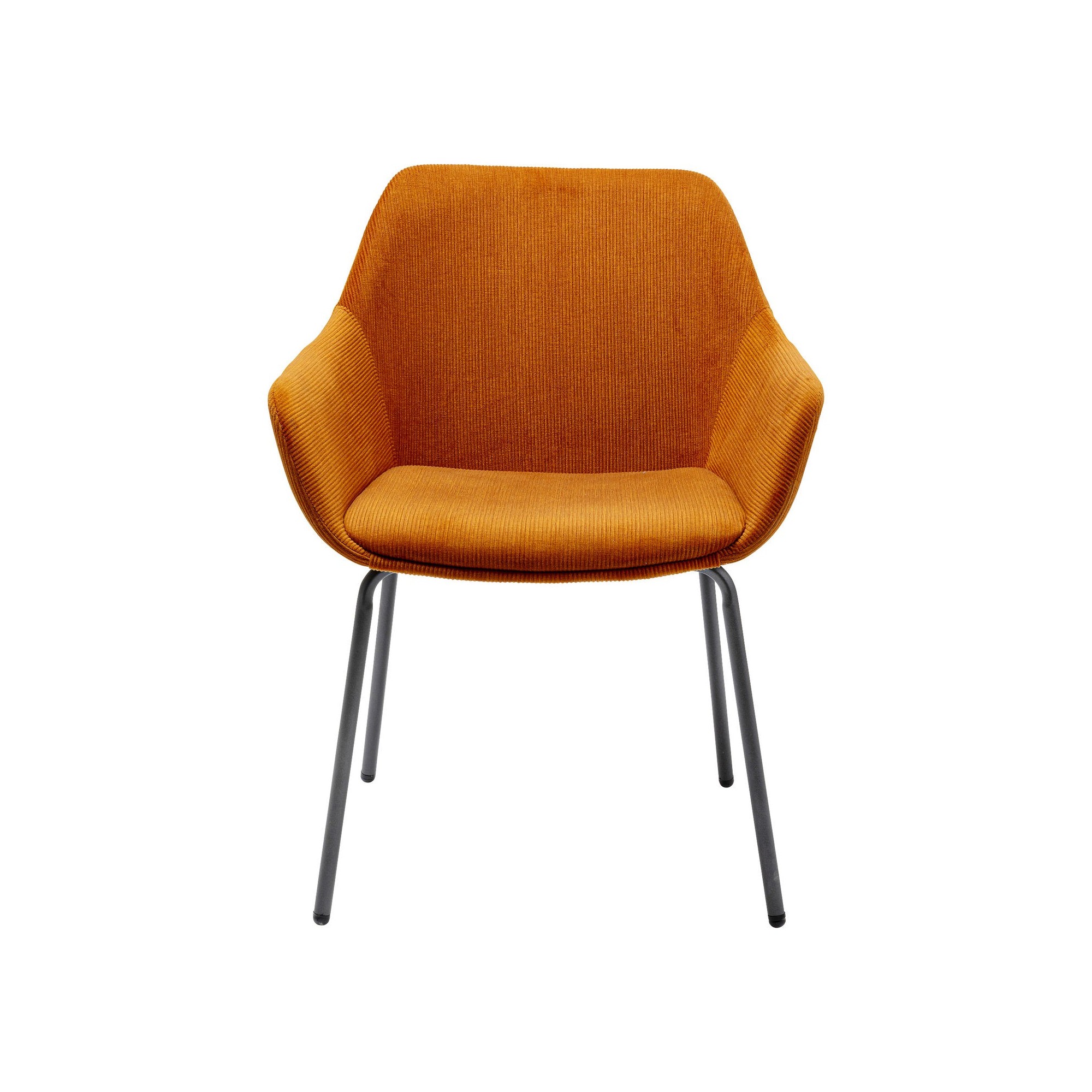 Chaise avec accoudoirs Avignon orange Kare Design