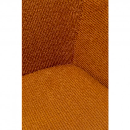 Chaise avec accoudoirs Avignon orange Kare Design