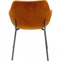 Chaise avec accoudoirs Avignon orange Kare Design