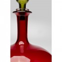 Vase Honeymoon Lid rouge 33cm Kare Design