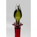 Vase Honeymoon Lid rouge 33cm Kare Design