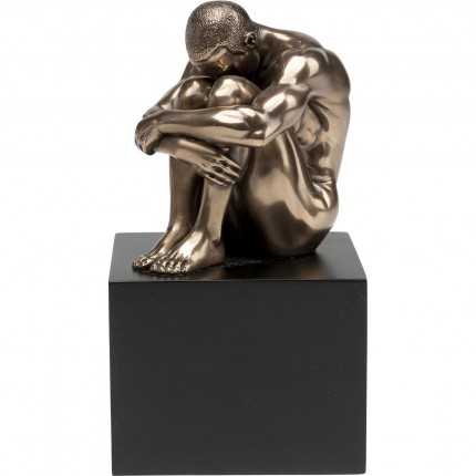 Déco Nude Man Thinking bronze 10cm Kare Design