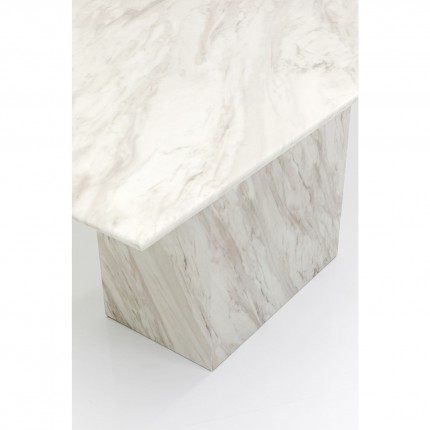 Table Artistico marbre blanc 160x90cm Kare Design