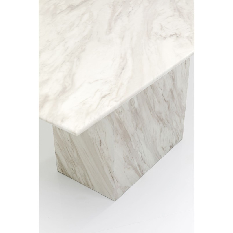 Table Artistico effet marbre 160x90cm Kare Design