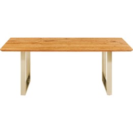 Table Symphony chêne laiton 160x80 Kare Design