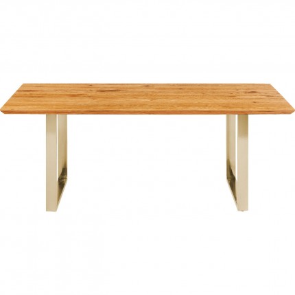 Table Symphony 160x80cm oak brass Kare Design