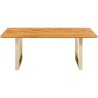 Table Symphony chêne laiton 160x80 Kare Design