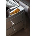 Chevet Luxury 2 tiroirs argent Kare Design