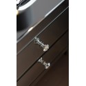 Chevet Luxury 2 tiroirs argent Kare Design