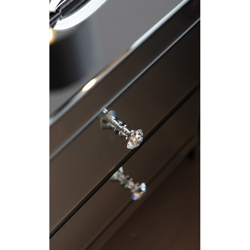 Chevet Luxury 2 tiroirs argent Kare Design