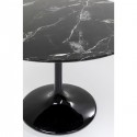 Table Solo effet marbre noir 110cm Kare Design