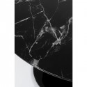 Table Solo effet marbre noir 110cm Kare Design