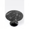 Table Solo effet marbre noir 110cm Kare Design