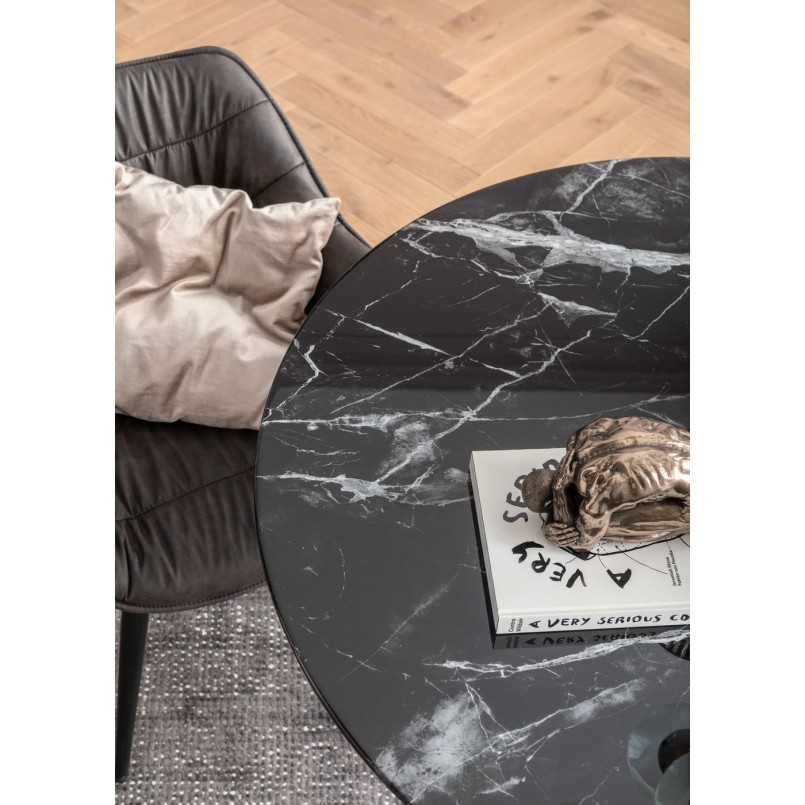 Table Solo Marble noir Ø 110cm