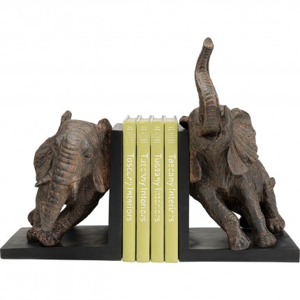 Serre-livres éléphants 25cm set de 2 Kare Design