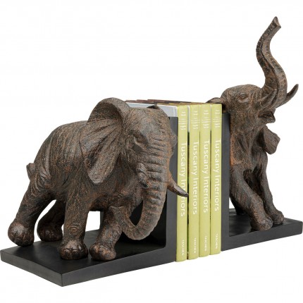 Serre-livres éléphants 25cm set de 2 Kare Design