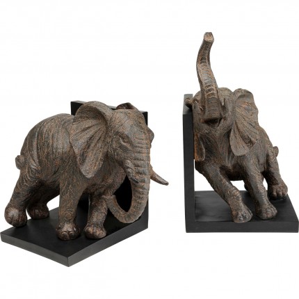 Serre-livres éléphants 25cm set de 2 Kare Design