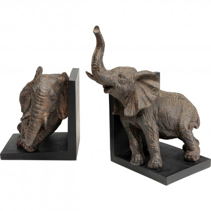 Serre-livres éléphants 25cm set de 2 Kare Design