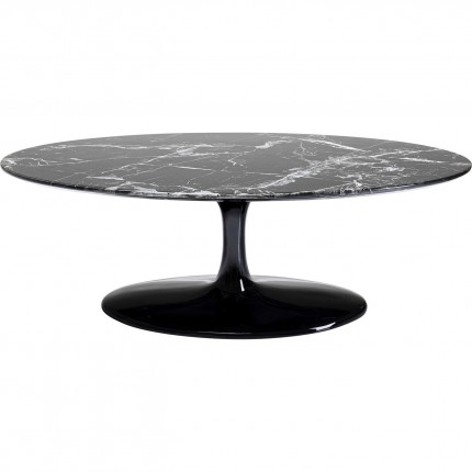 Table basse Solo effet marbre noir 120cm Kare Design