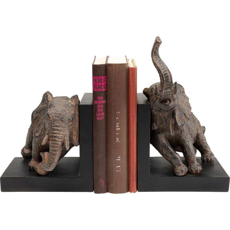 Serre-livres éléphants 42cm set de 2 Kare Design