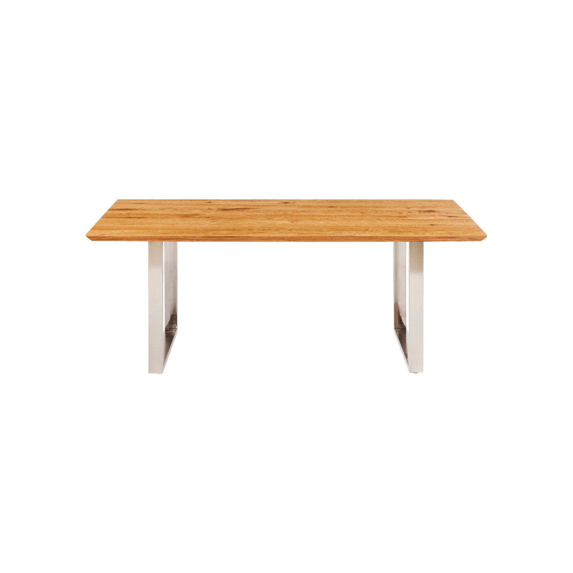 Table Symphony chêne chromé 160x80