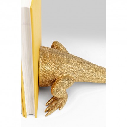 Serre-livres lézard doré set de 2 Kare Design