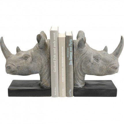 Serre-livres rhinocéros set de 2 Kare Design