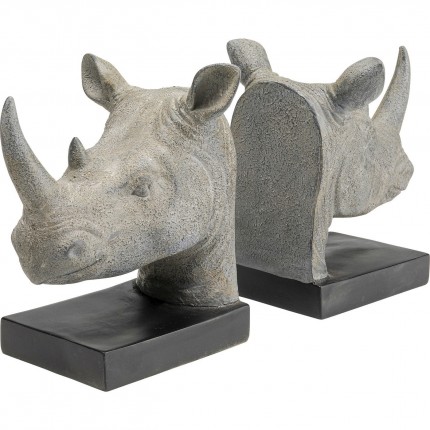 Serre-livres rhinocéros set de 2 Kare Design