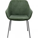 Chaise avec accoudoirs Avignon verte Kare Design