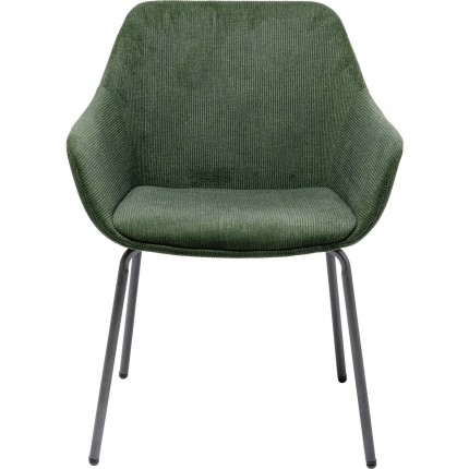Chair with armrests Avignon green Kare Design
