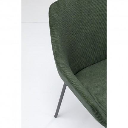 Chair with armrests Avignon green Kare Design