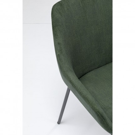 Chaise avec accoudoirs Avignon verte Kare Design