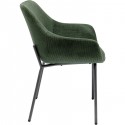 Chaise avec accoudoirs Avignon verte Kare Design
