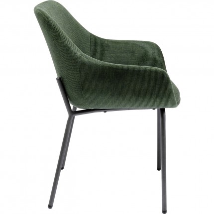 Chair with armrests Avignon green Kare Design