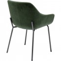 Chaise avec accoudoirs Avignon verte Kare Design