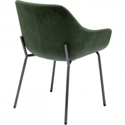Chair with armrests Avignon green Kare Design
