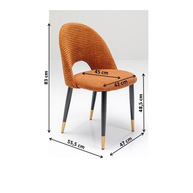 Chaise Hudson orange Kare Design